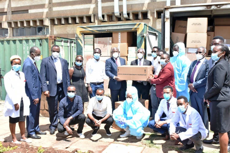 PPEs donation to Kenyatta National Hospital.