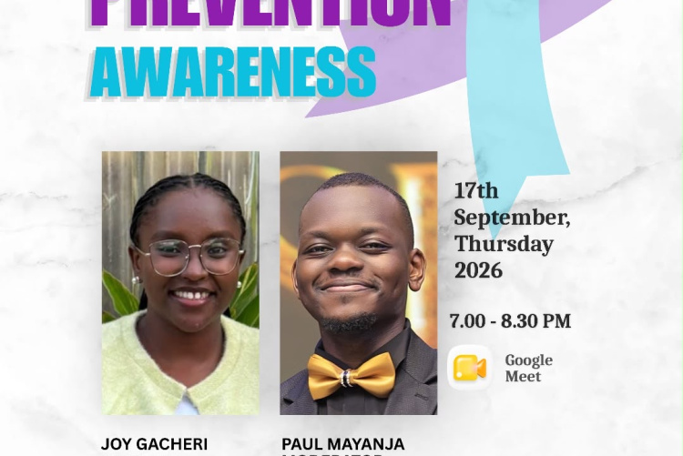 Suicide prevention awareness poster.