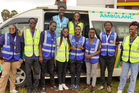 First Aid Club Members at The 4th Annual Leave No Medic Behind Charity Run.