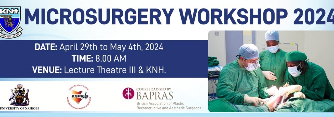 Microsurgery workshop 2024 banner.
