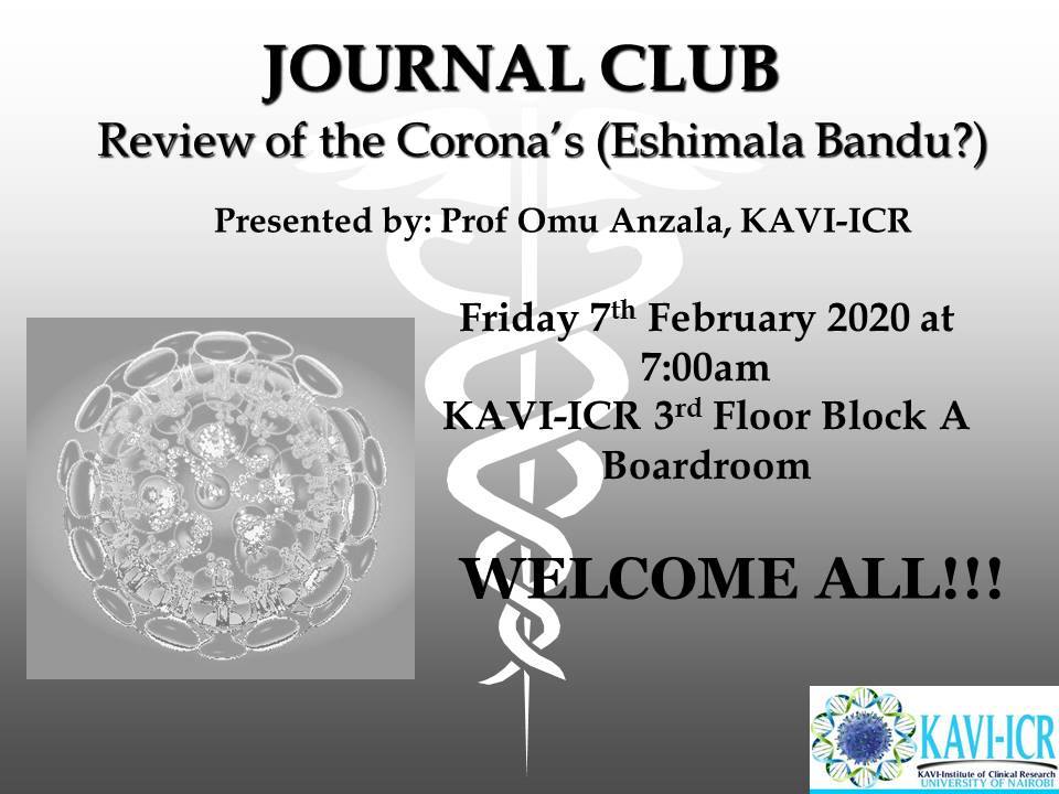 Journal Club: Review of the Corona's (Eshimala Bandu?)