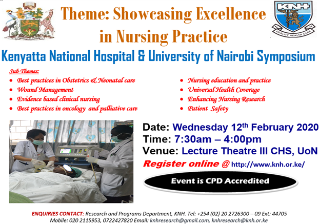 Registration to attend a Symposium “Showcasing Excellence in Nursing Practice”