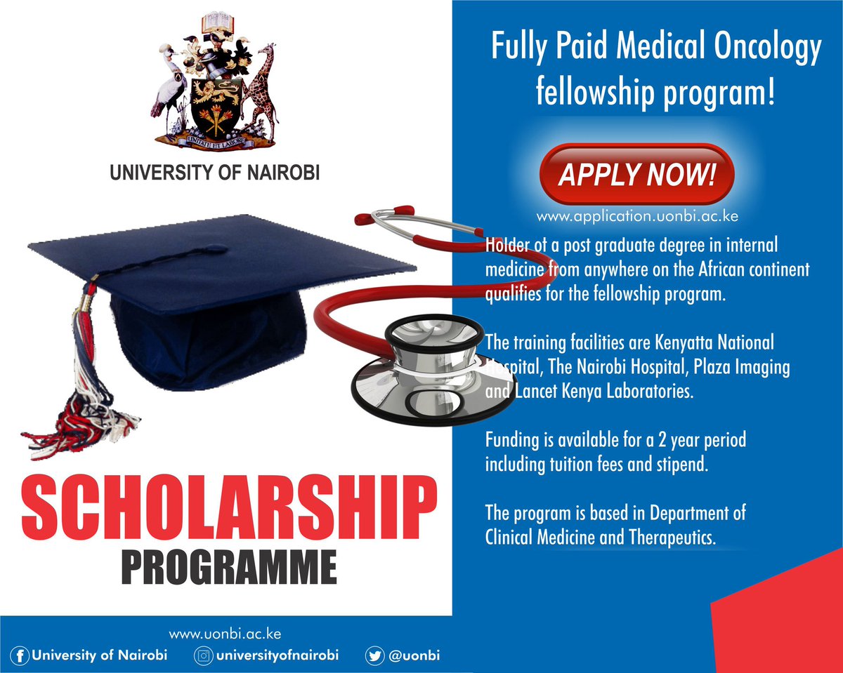 Fellowship in Medical Oncology scholarship poster.