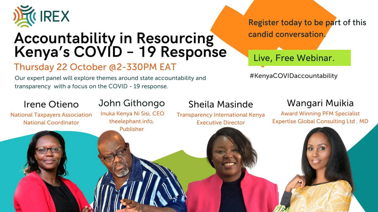 WEBINAR INVITATION: ACCOUNTABILITY IN RESOURCING KENYA'S COVID-19 RESPONSE