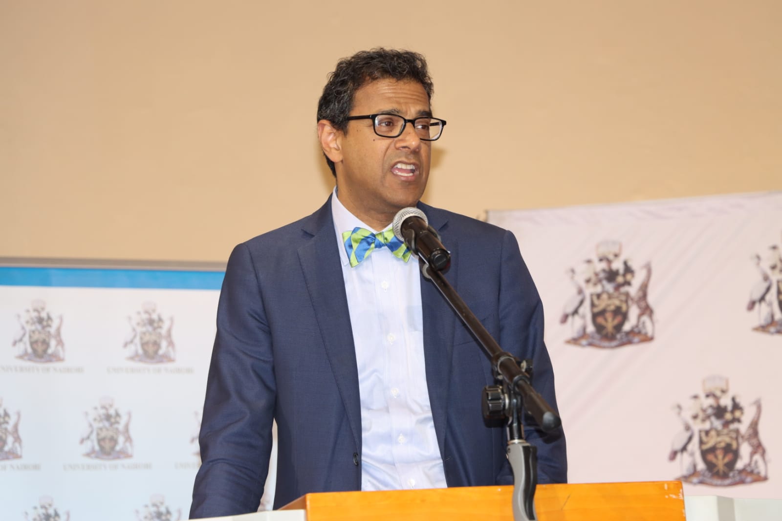 Dr. Atul Gawande at the University of Nairobi.