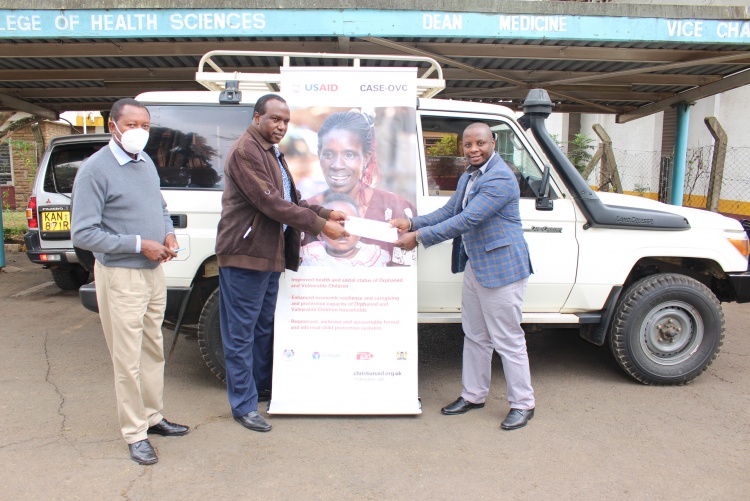Christian Aid donates vehicle to Faculty of Health Sciences.
