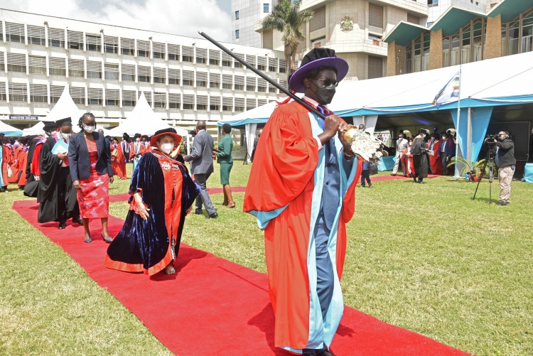 The 66th University of Nairobi virtual graduation ceremony.