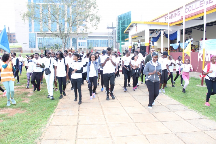 The Association of Medical Students University of Nairobi (AMSUN) Leave No Medic Behind Initiative Charity Run.