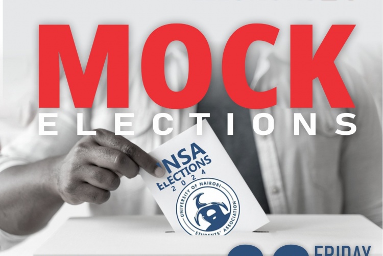 UNSA mock election poster 2024.