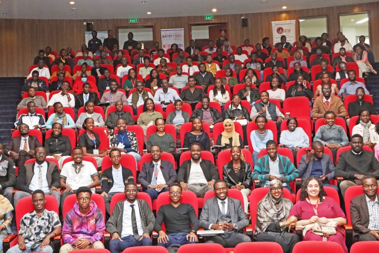 A group photo of the Association of Medical Students of the University of Nairobi (AMSUN) 2024 participants.