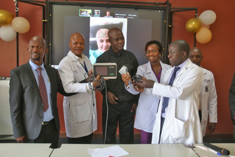 The Indocyanine Green Company, based in the UK, donated an Indocyanine Green (ICG) machine to the University of Nairobi's Department of Surgery.