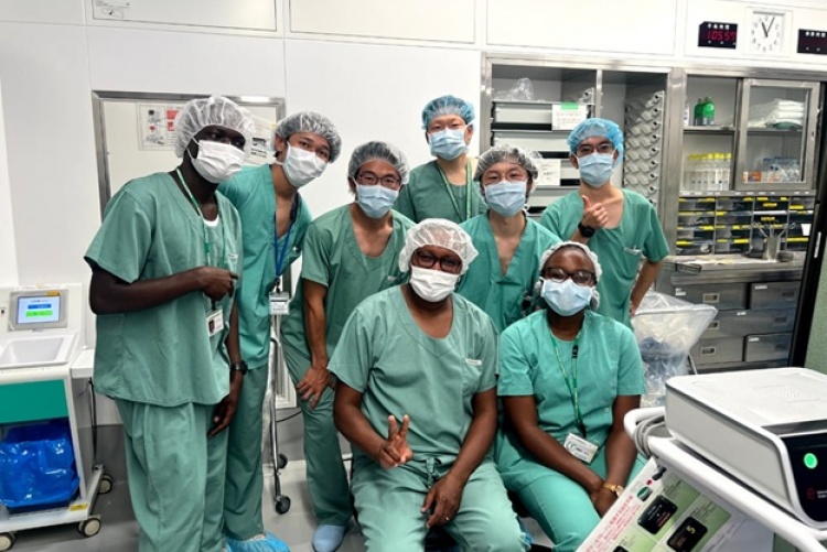 A feel of the surgical theatre in Japan during the exchange program.