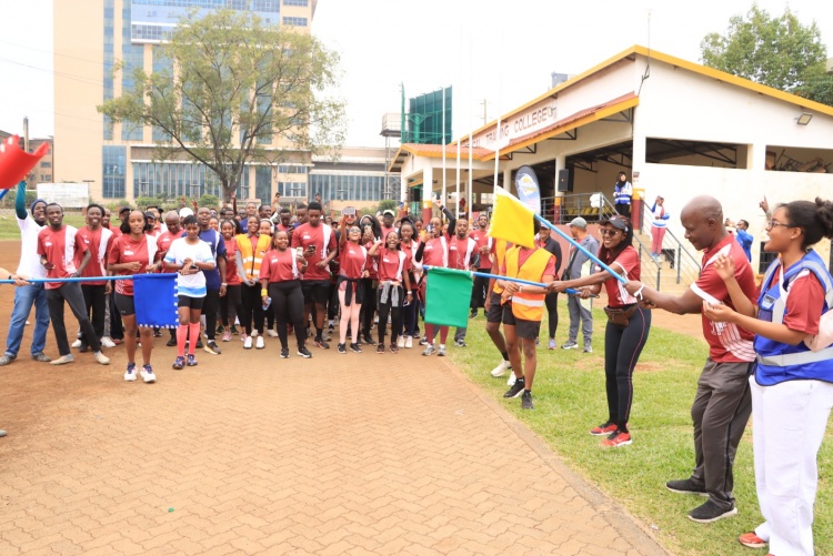 Leave No Medic Behind charity run 2026 flag off.