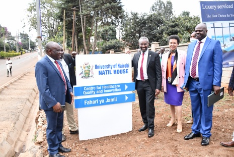 The University of Nairobi Vice Chancellor Prof. Stephen Kiama commissions state of the Art Centre for Healthcare and Innovation.