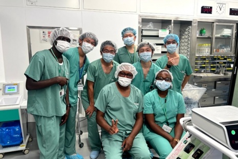 A feel of the surgical theatre in Japan during the exchange program.