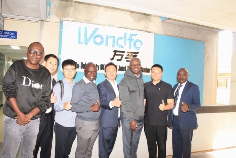 FHS Dean Prof. Daniel Ojuka with the delegation from Wondfo Biotech and UoN-FHS.