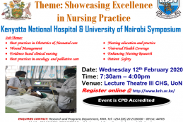 Registration to attend a Symposium “Showcasing Excellence in Nursing Practice”