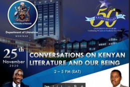 UoN@50: Conversations on Kenyan Literature and our Being.”