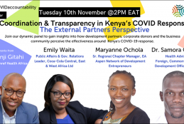  Webinar Invitation: Coordination and Transparency in Kenya’s COVID – 19 Response - The External Partners Perspective