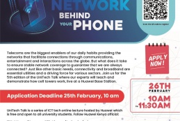 Invitation to Huawei UniTech Talk 5th Edition