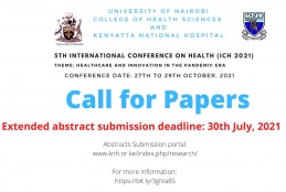 UoN/KNH conference call for abstracts.
