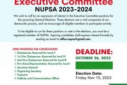 NUPSA elections 2023/2024
